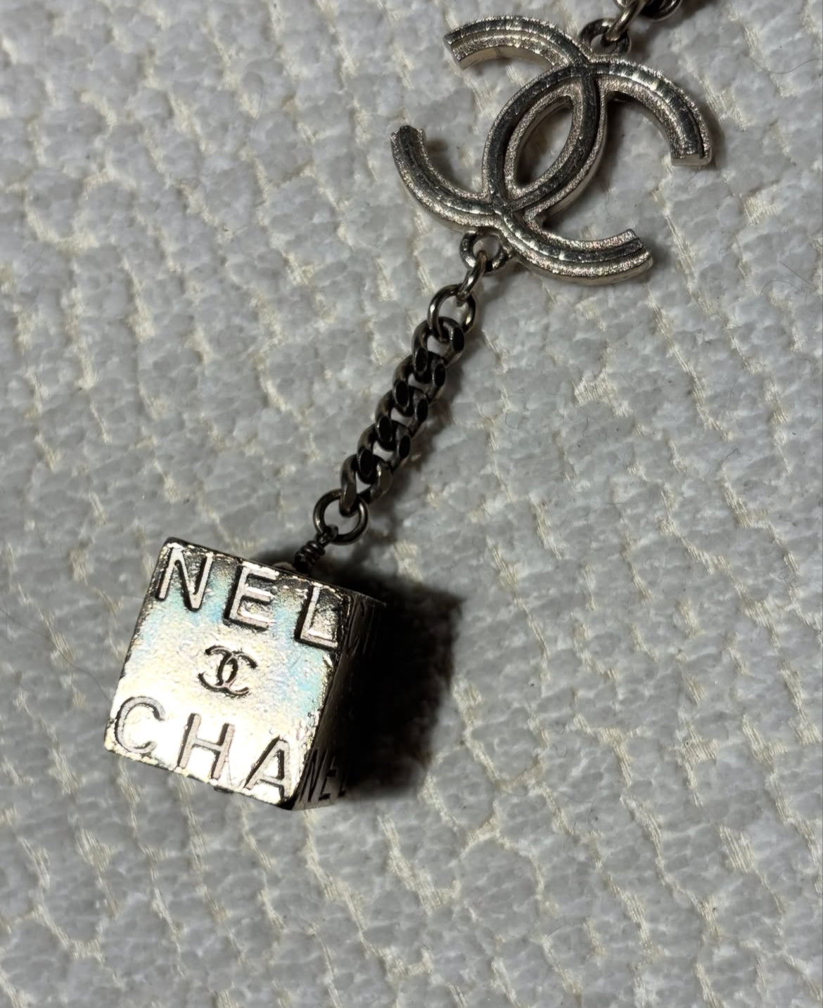 Chanel Necklace – CC logo and Chanel Cube
