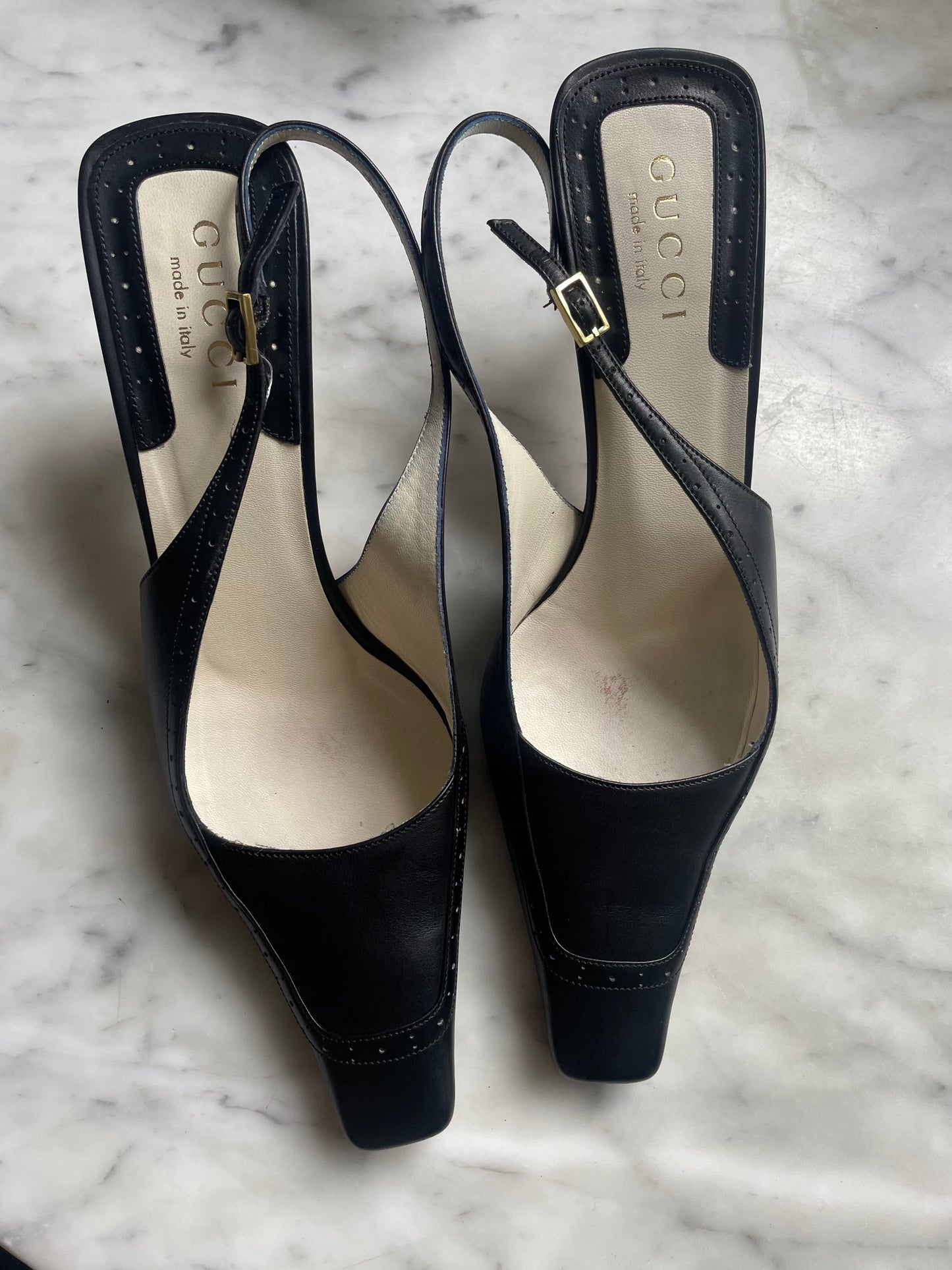 Gucci - Sorte slingbacks