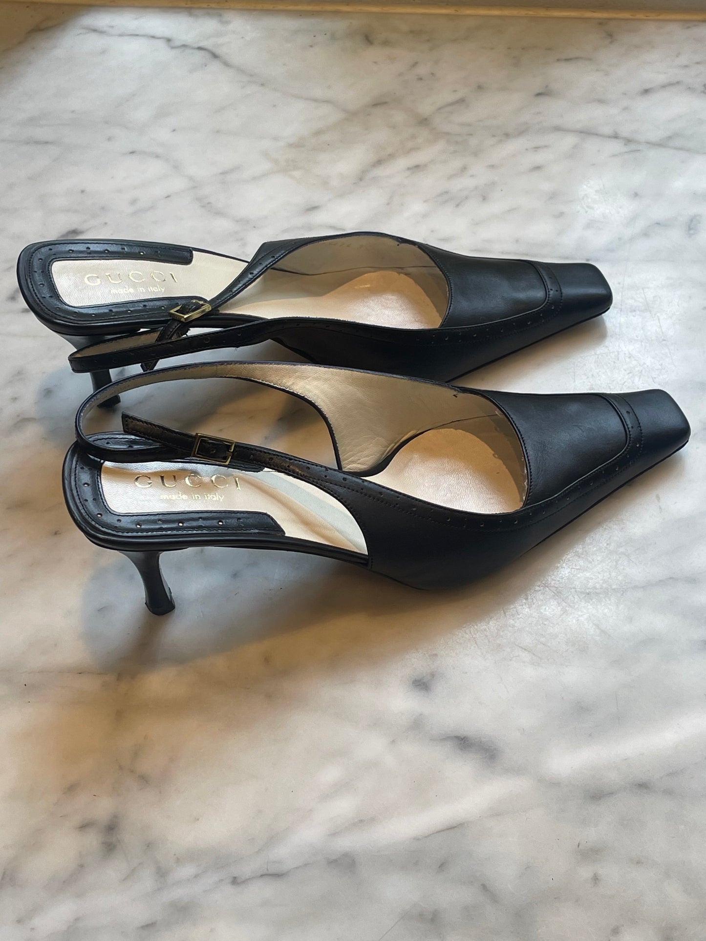 Gucci - Sorte slingbacks