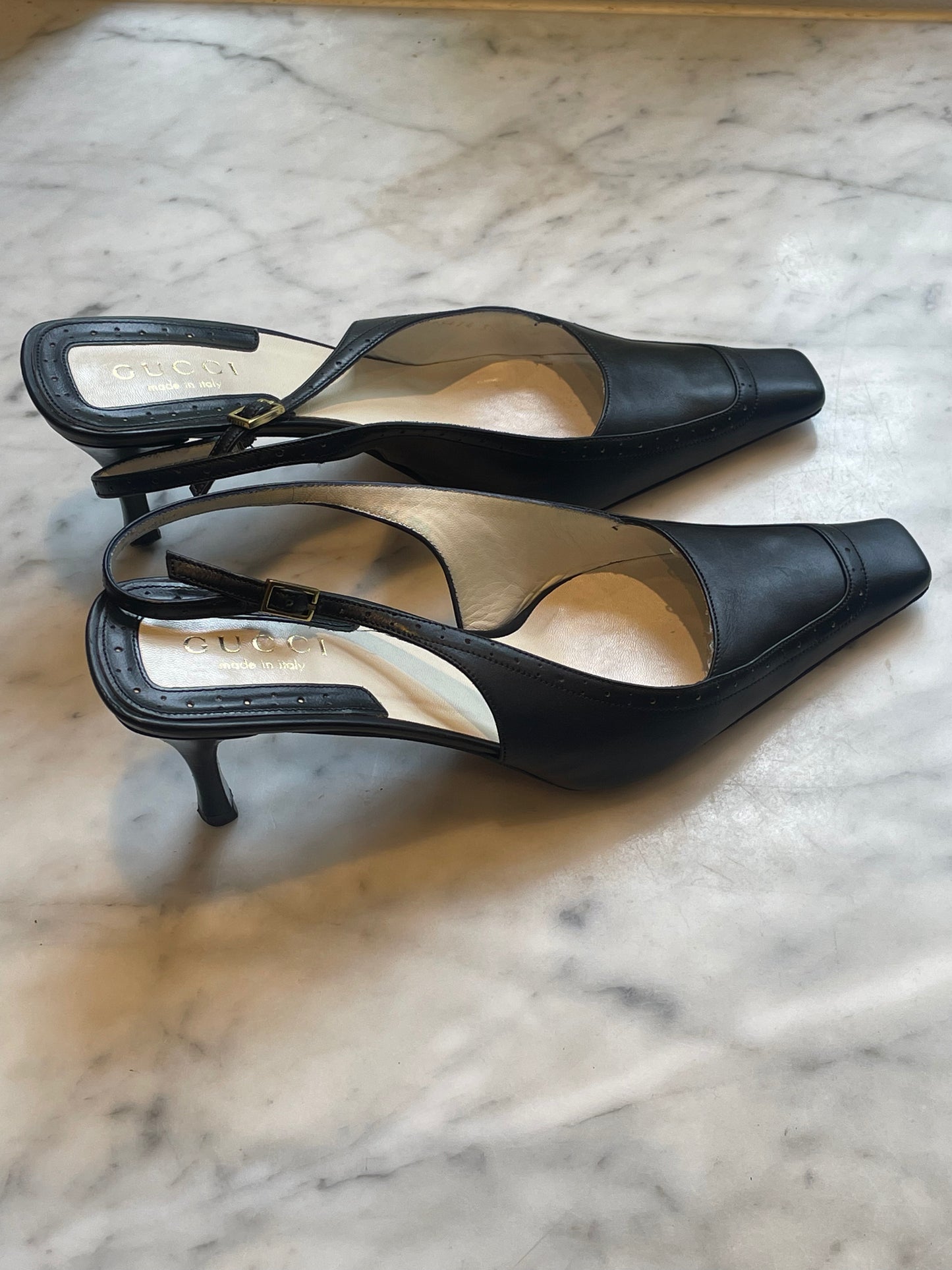 Gucci - Sorte slingbacks