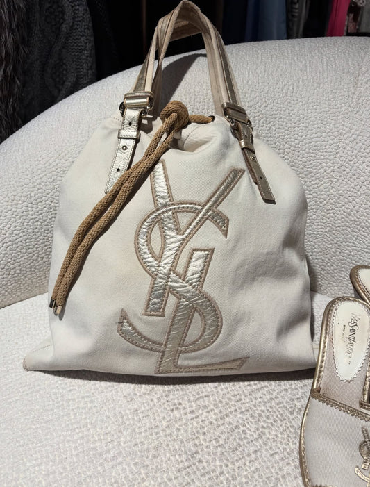 Yves Saint Laurent  - canvas logo bag