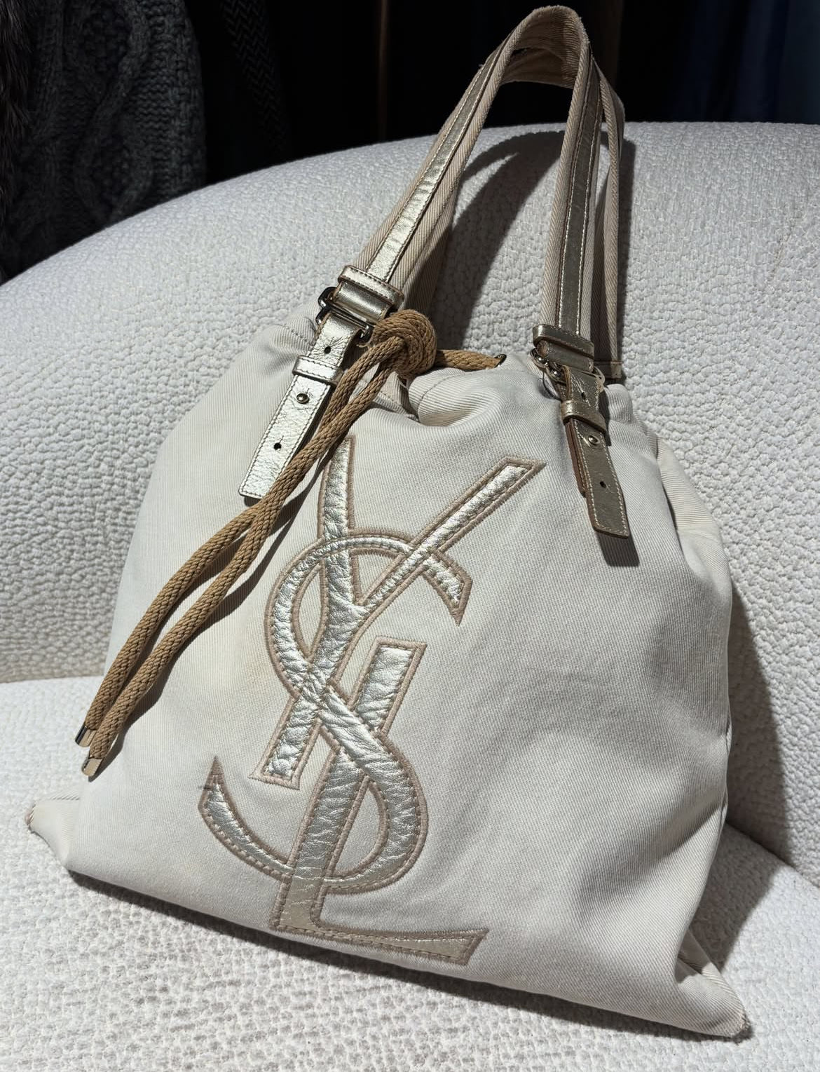 Yves Saint Laurent  - canvas logo bag