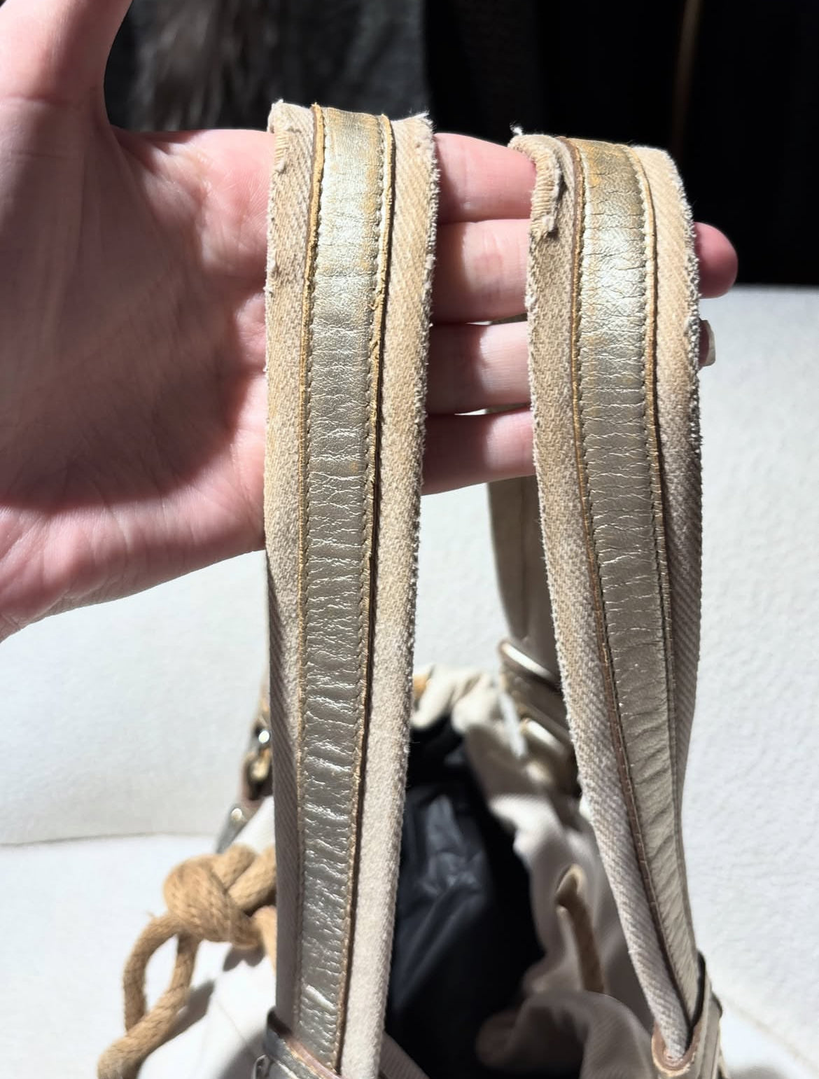 Yves Saint Laurent  - canvas logo bag