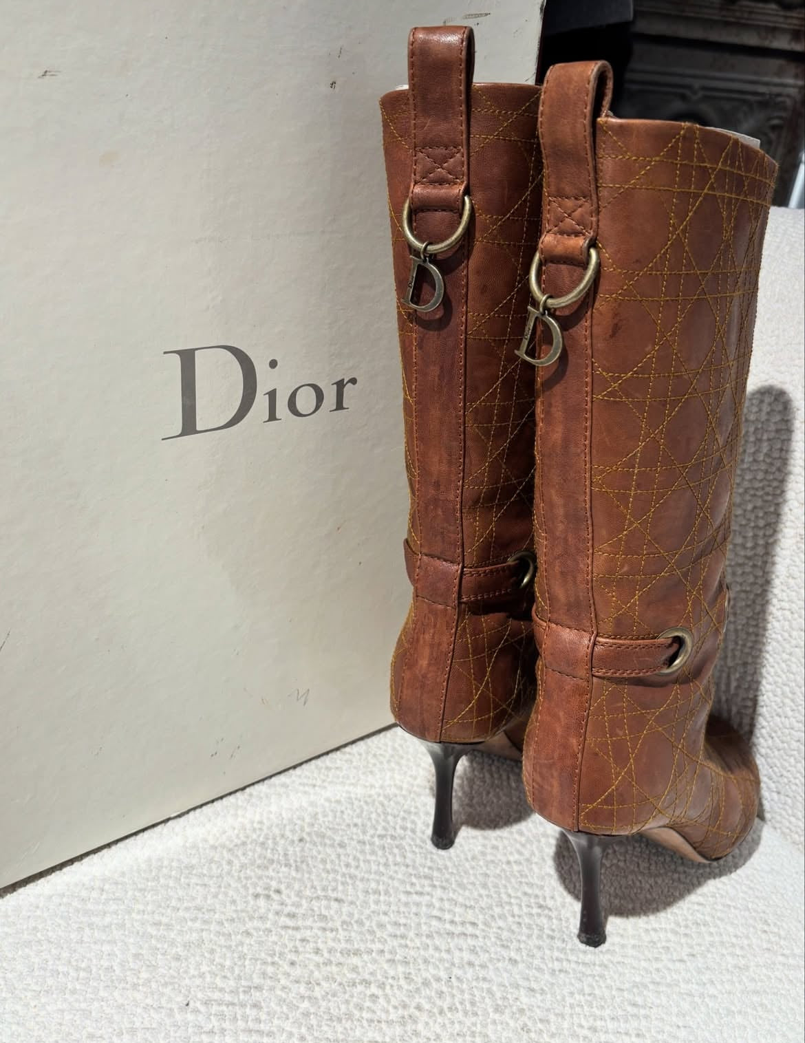 Dior Knee-High Boots – Iconic Dior stitching - EU38
