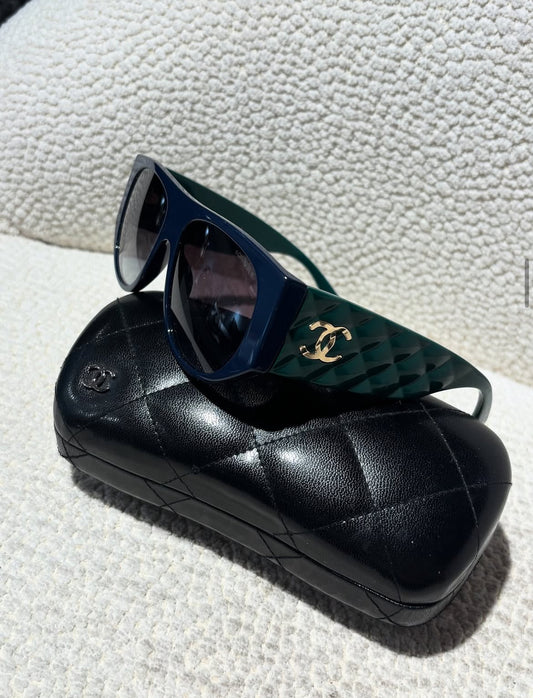Chanel Sunglasses - Dark Blue & Green