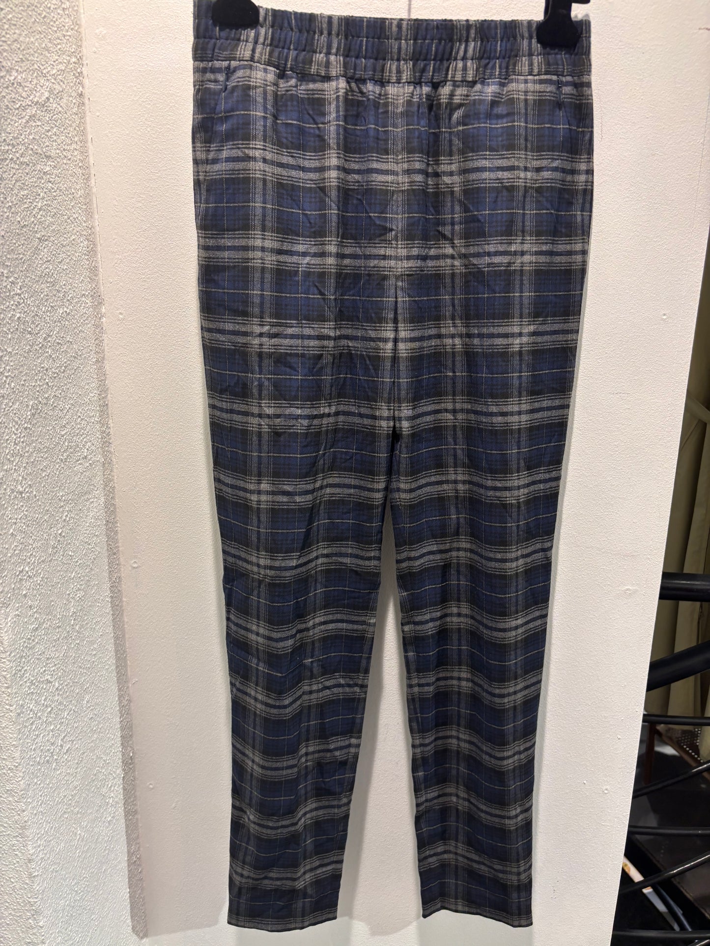 Designers Remix - Pants - Blue-Grey Scotch - Elastic Waist - Medinas Wardrobe - EU36
