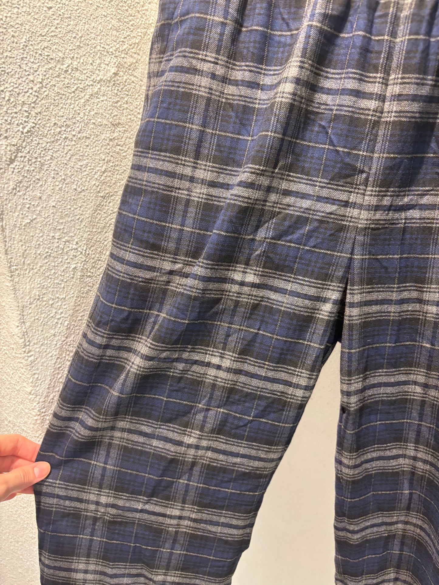 Designers Remix - Pants - Blue-Grey Scotch - Elastic Waist - Medinas Wardrobe - EU36