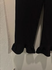 Designers Remix - Tweed Pants - Black w. ruffles - Medinas Wardrobe