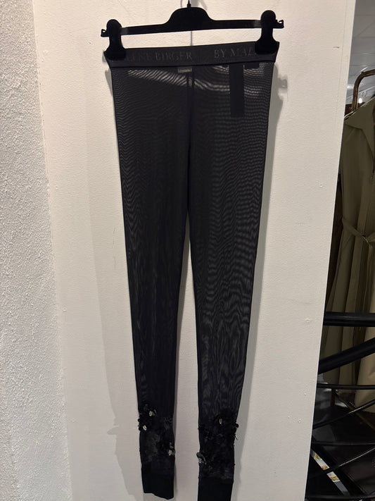 Malene Birger - See through leggings w. paillettes - XS - Medinas Wardrobe