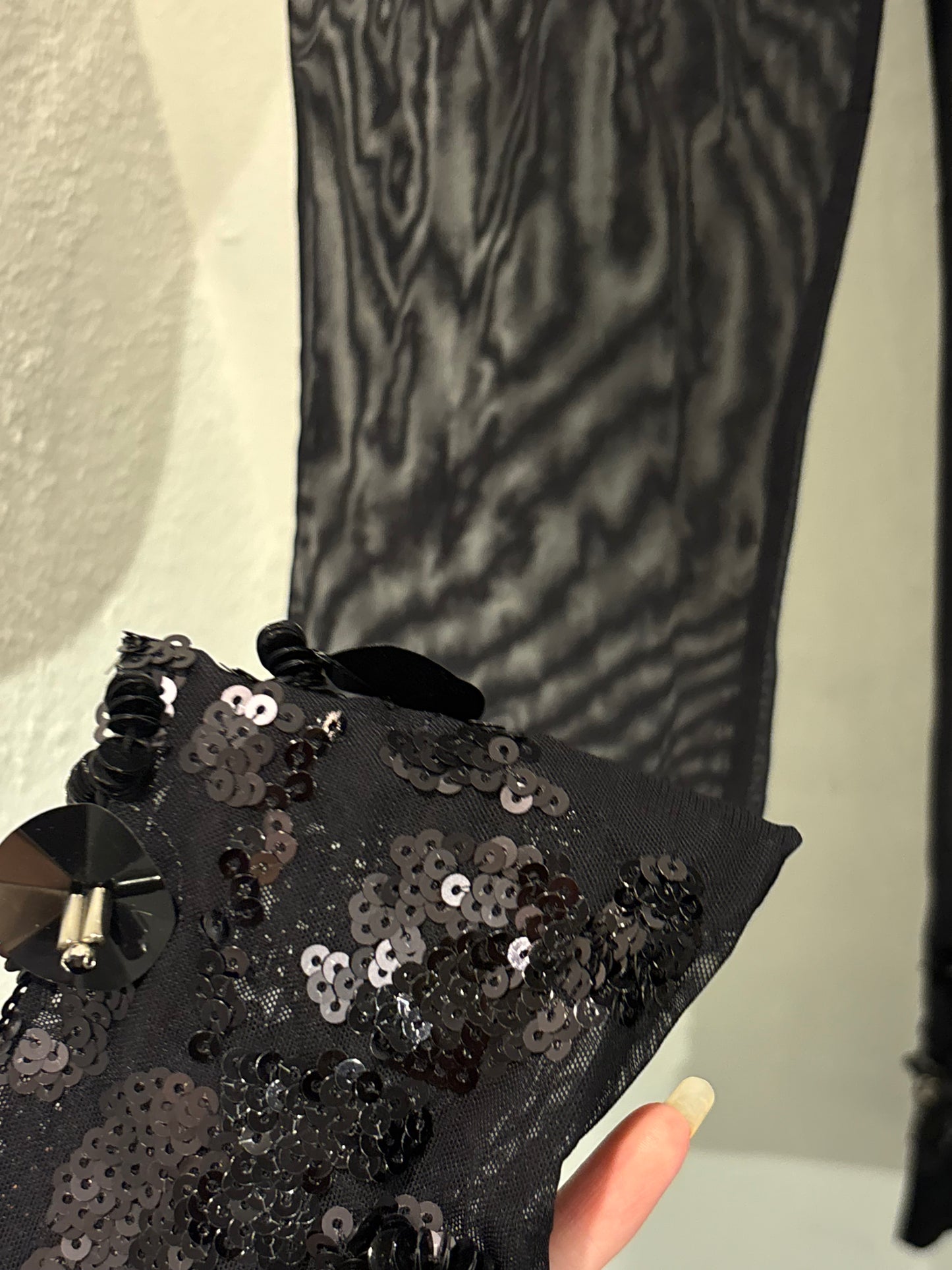 Malene Birger - See through leggings w. paillettes - XS - Medinas Wardrobe