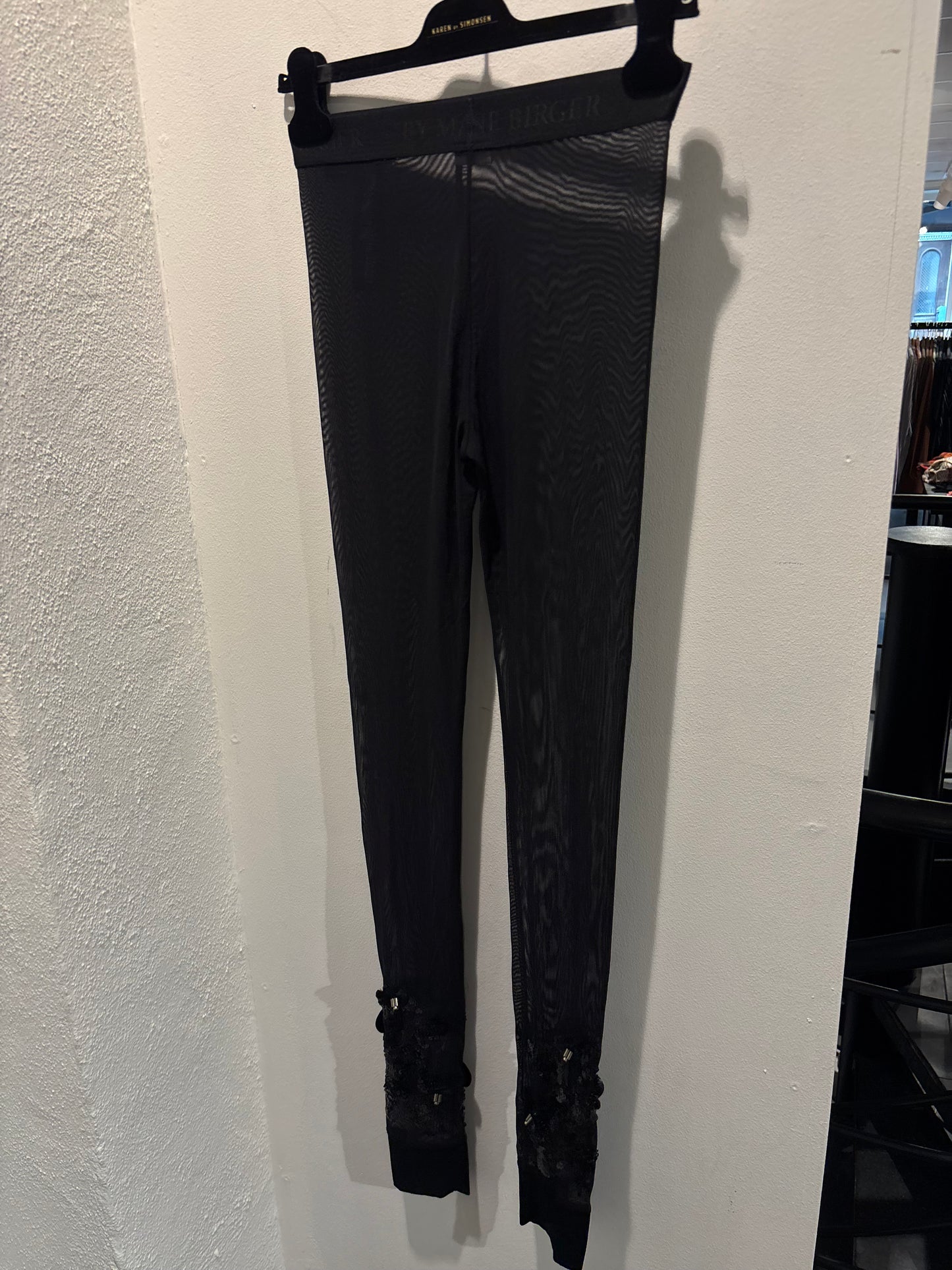 Malene Birger - See through leggings w. paillettes - XS - Medinas Wardrobe
