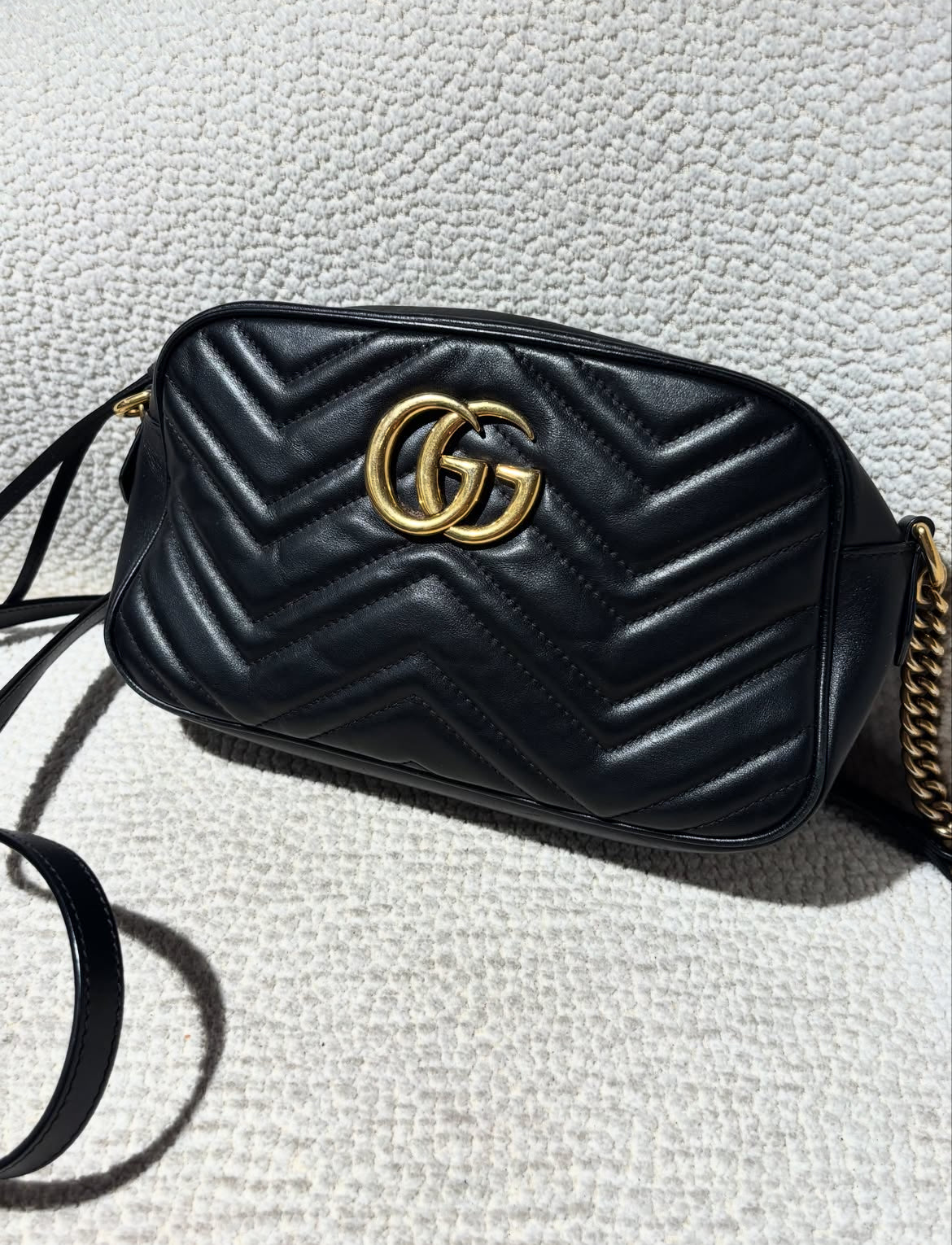 Gucci  Bag - Black Leather & Silver Hardware