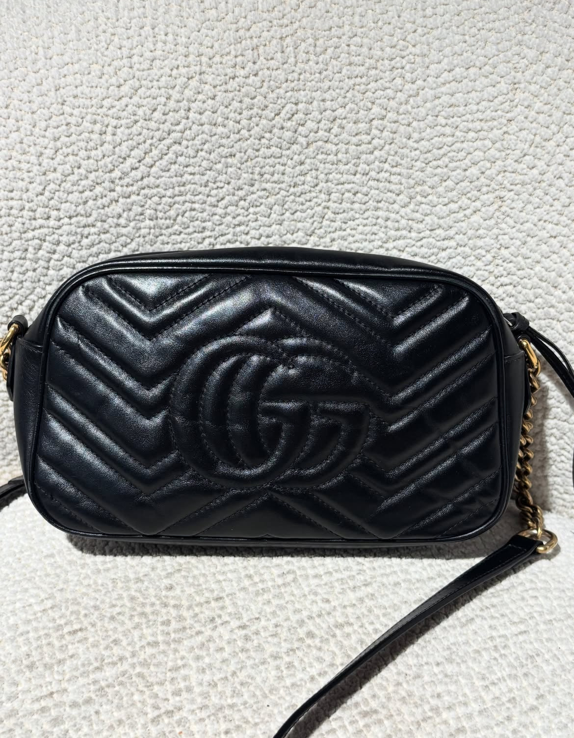 Gucci  Bag - Black Leather & Silver Hardware