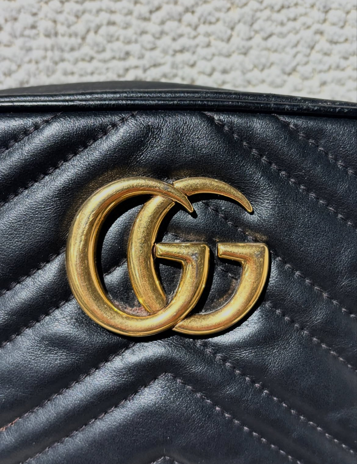 Gucci  Bag - Black Leather & Silver Hardware