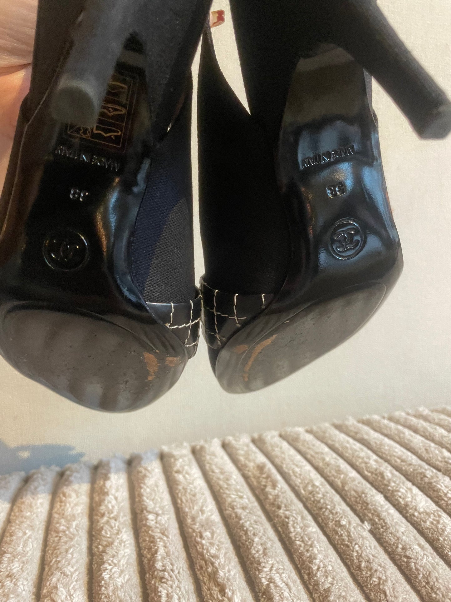 Chanel - CC - sort slingback