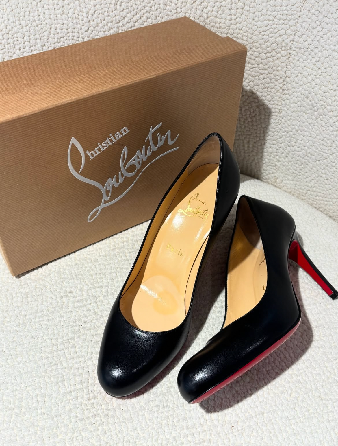 Christian Louboutin Heels – Black with Red Soles - EU 39
