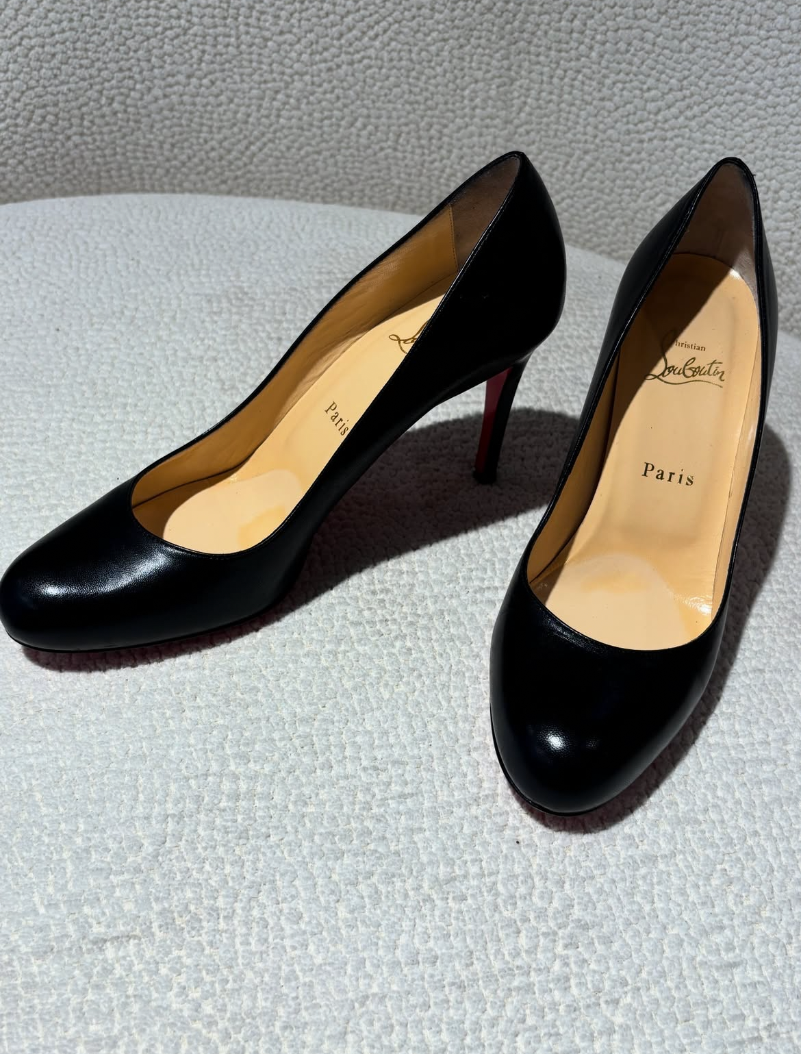 Christian Louboutin Heels – Black with Red Soles - EU 39