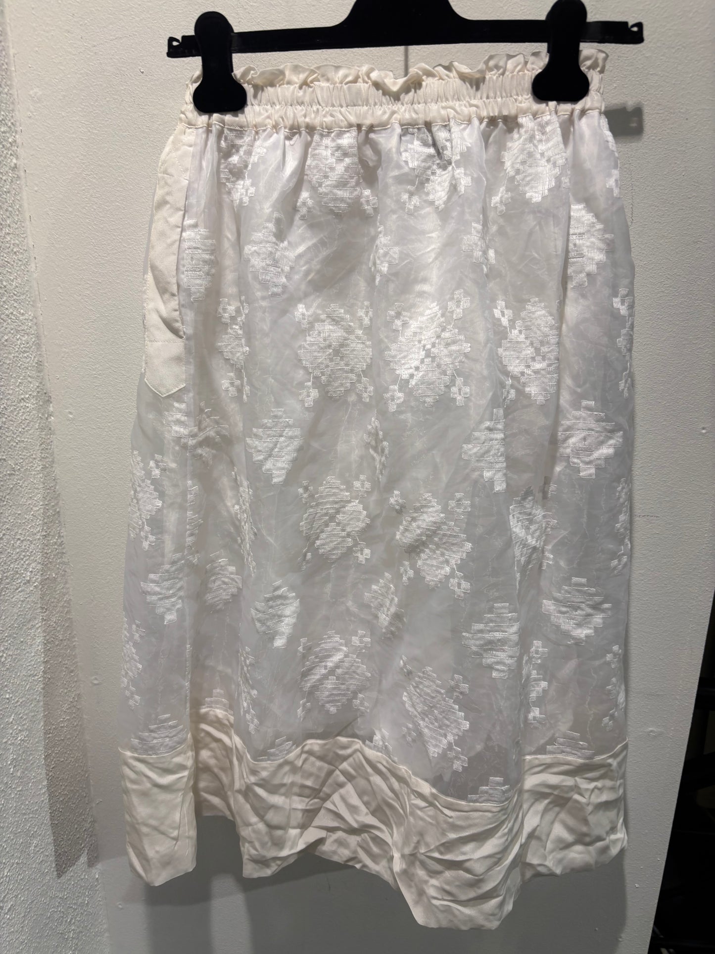 Malene Birger - Skirt - White skirt - broderie - silk - EU34 (fits s) - Medinas Wardrobe