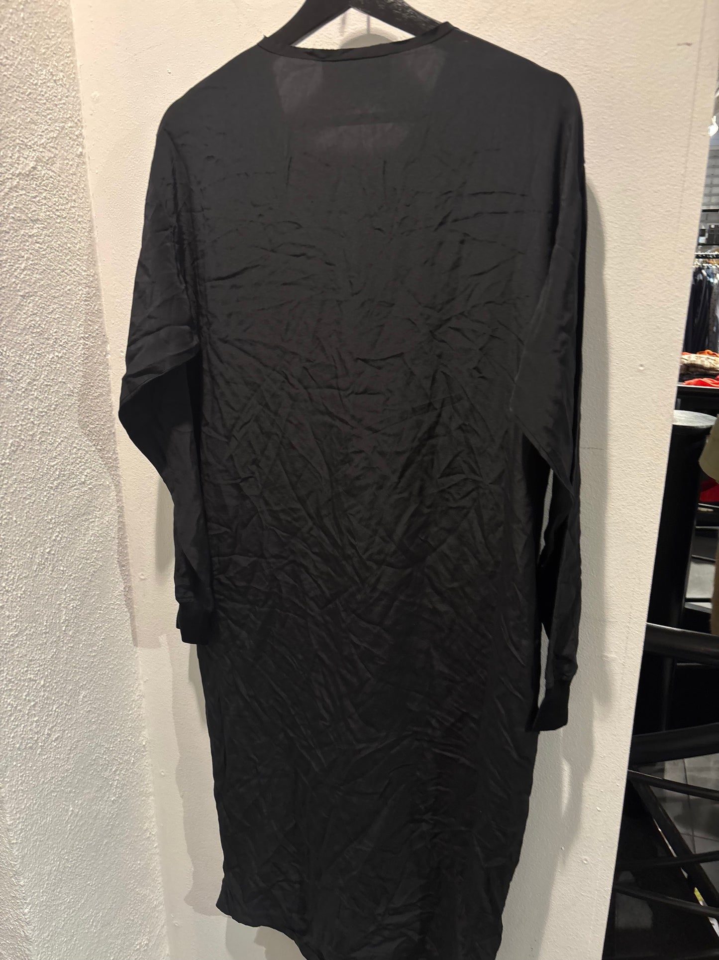 Malene Birger - Black dress w fringes - long sleeves - Medinas Wardrobe