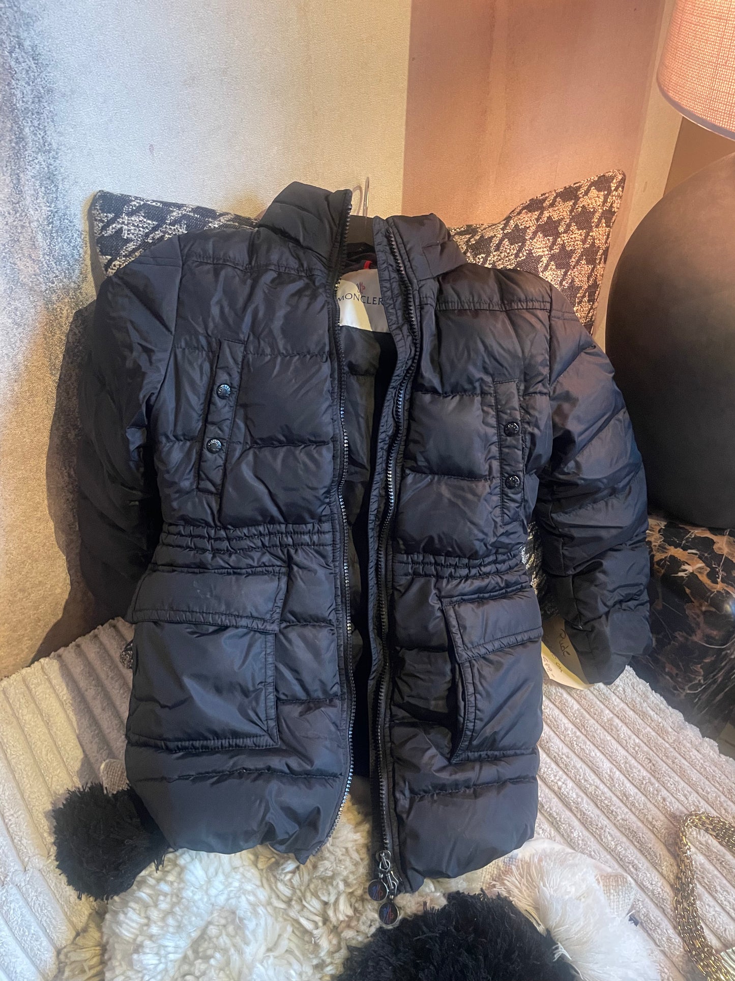 Vinterjakke børn - Moncler - sort