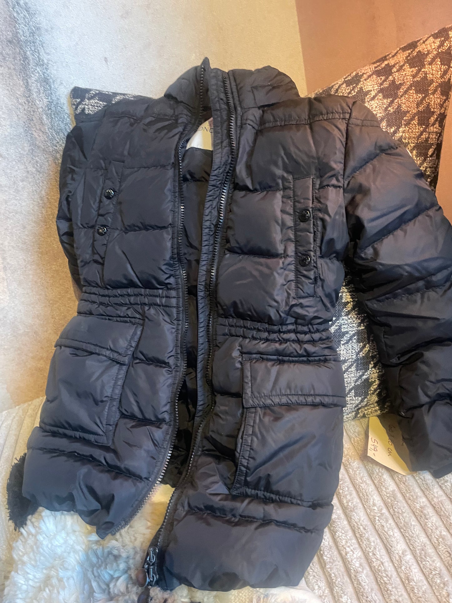 Vinterjakke børn - Moncler - sort