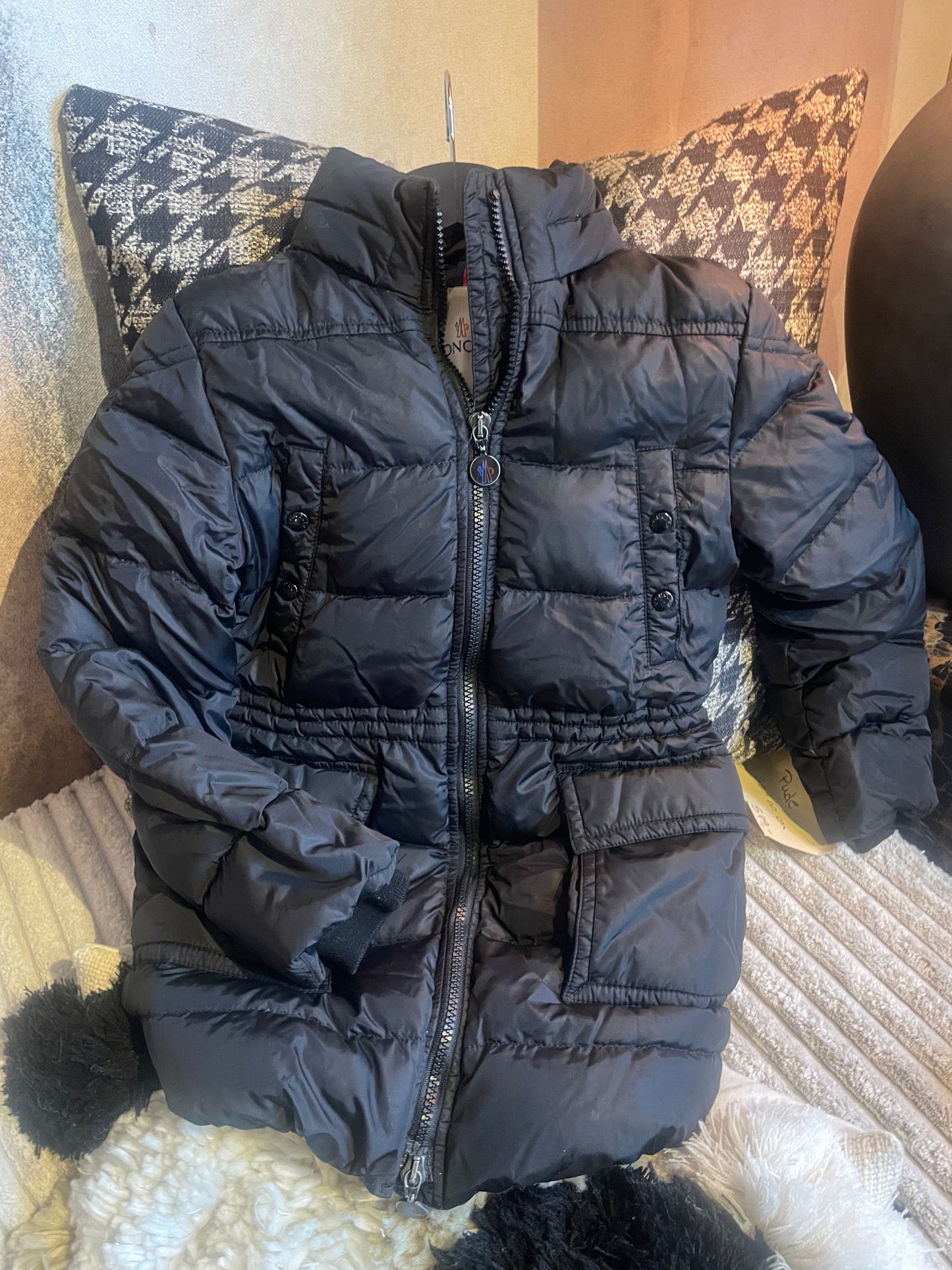 Vinterjakke børn - Moncler - sort