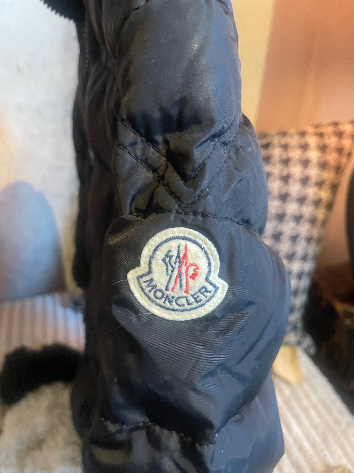 Vinterjakke børn - Moncler - sort