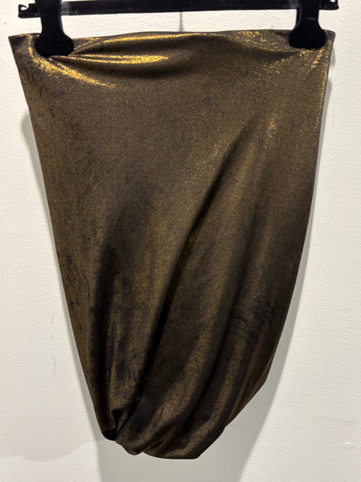 Malene Birger - Skirt - gold - black - elastic waist - EU36 - Medinas Wardrobe