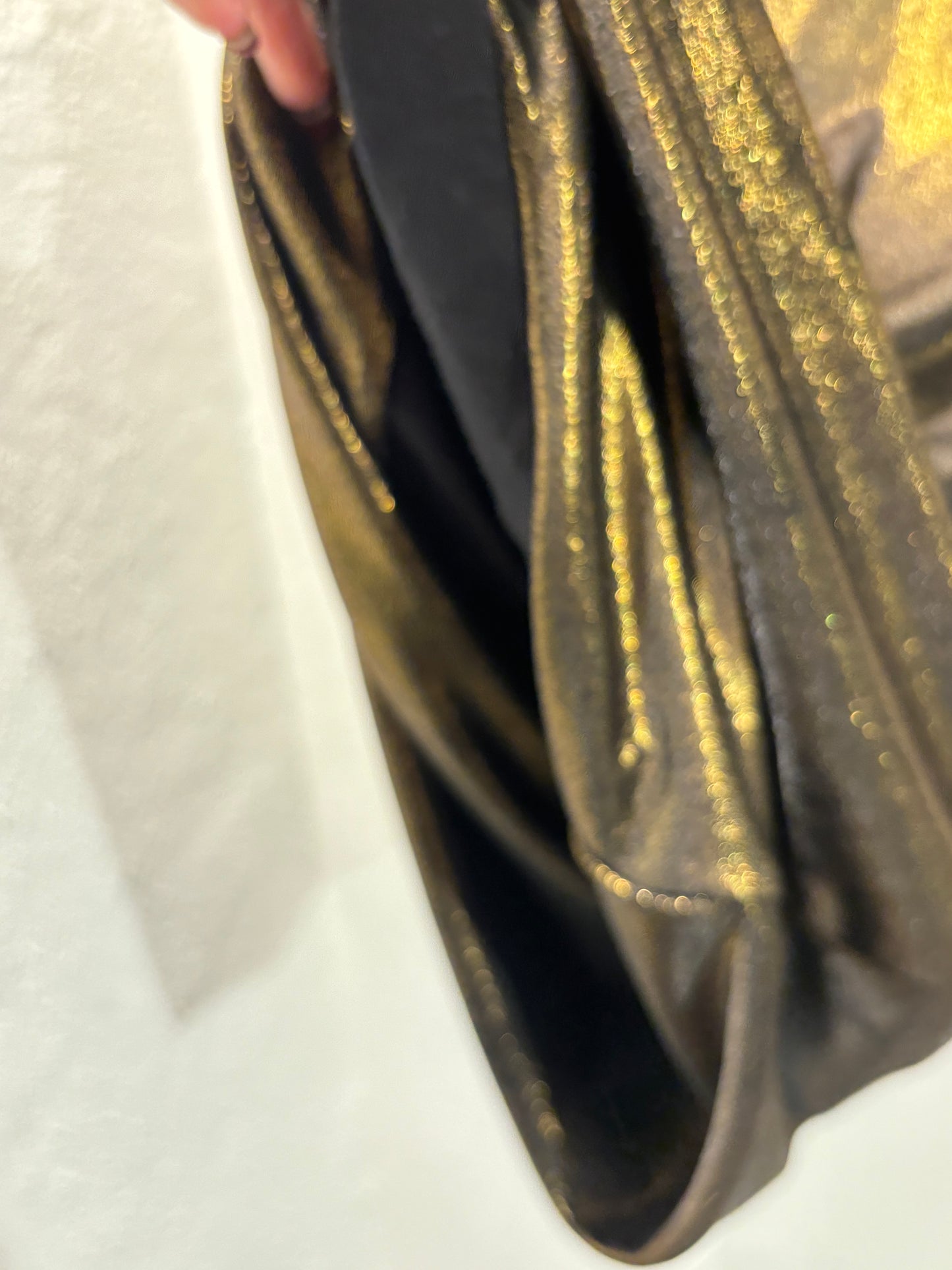 Malene Birger - Skirt - gold - black - elastic waist - EU36 - Medinas Wardrobe