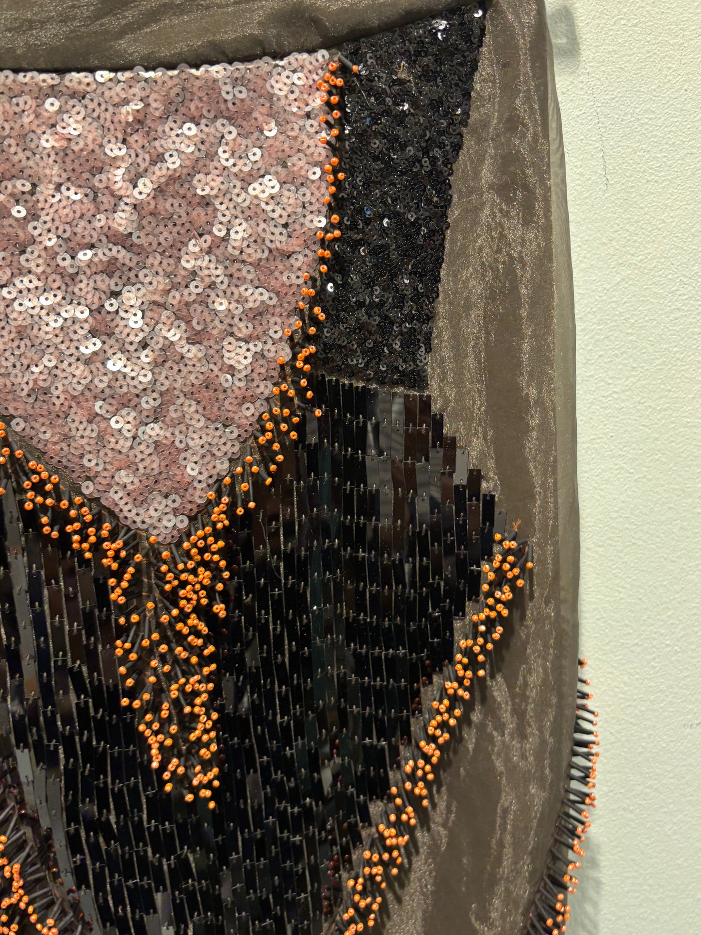 Malene Birger - Skirt - brown w beads & pailettes - EU34 (fits s) - Medinas Wardrobe