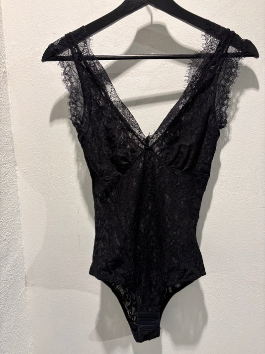 Malene Birger - Black body w. laces - XS - Medina’s Wardrobe