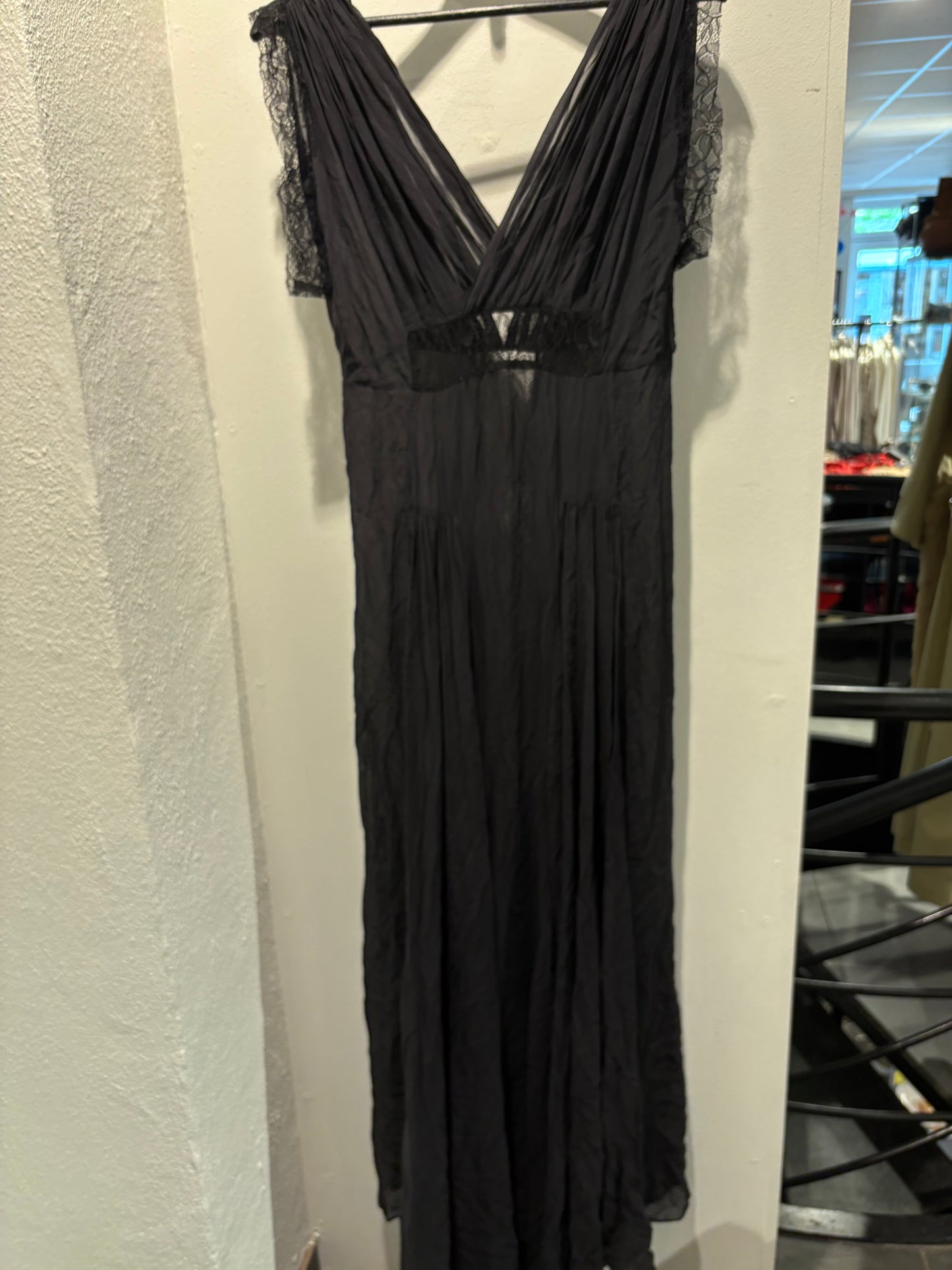 Malene Birger - Long dress - black w laces - S/M - Medinas Wardrobe