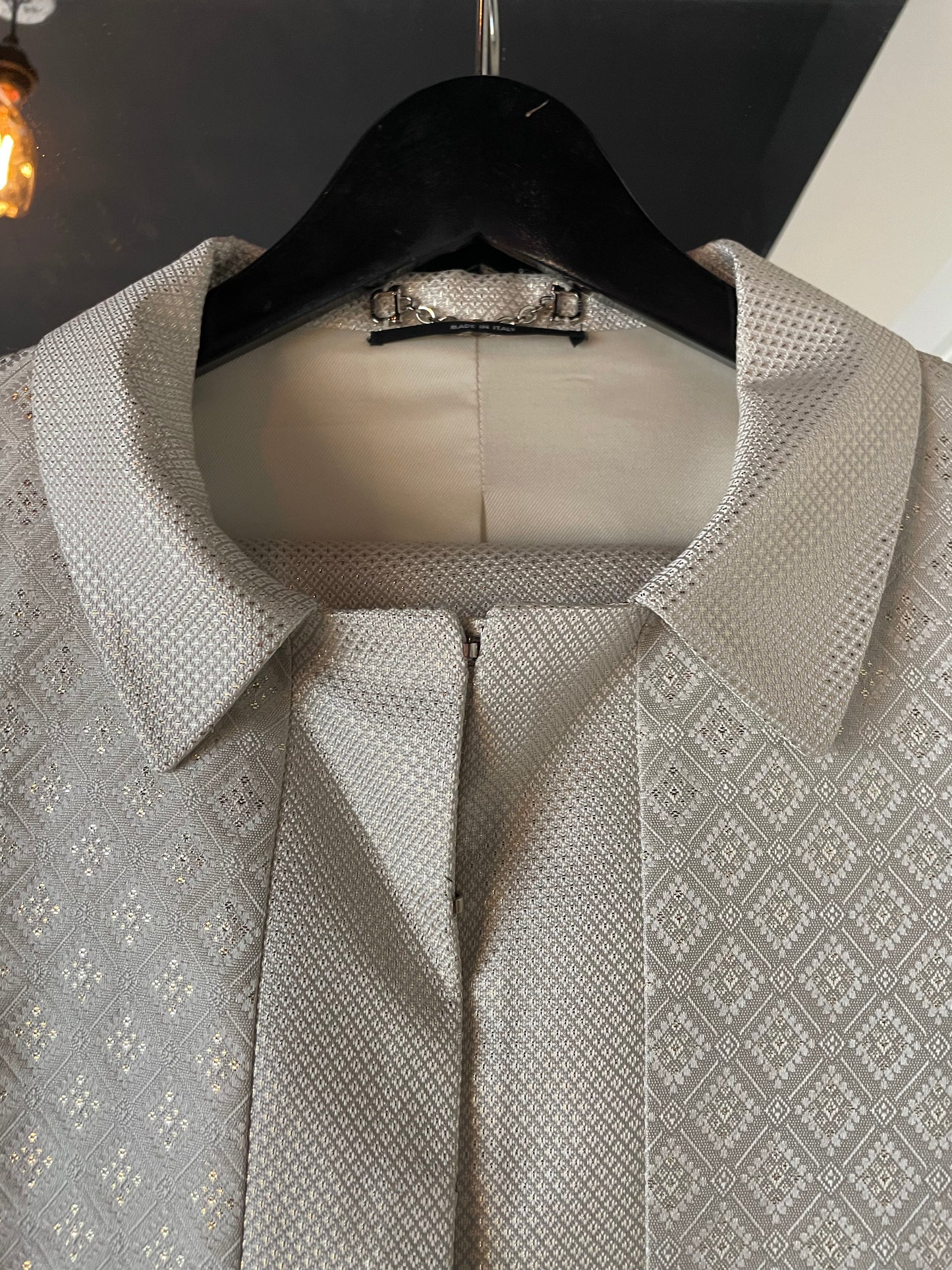 Gucci sæt med blazer og nederdel - Special Edt - Ecru & Silver