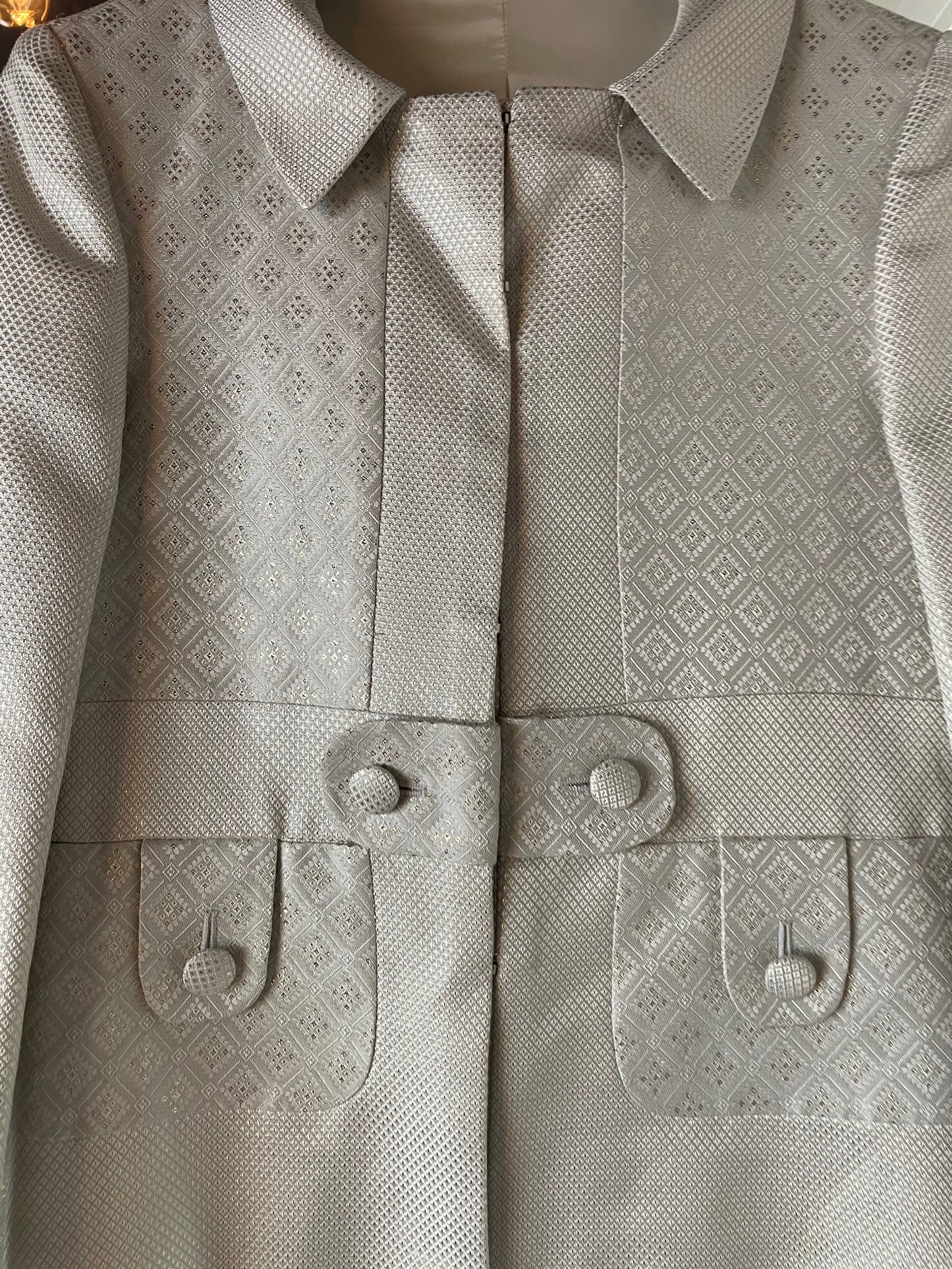 Gucci sæt med blazer og nederdel - Special Edt - Ecru & Silver