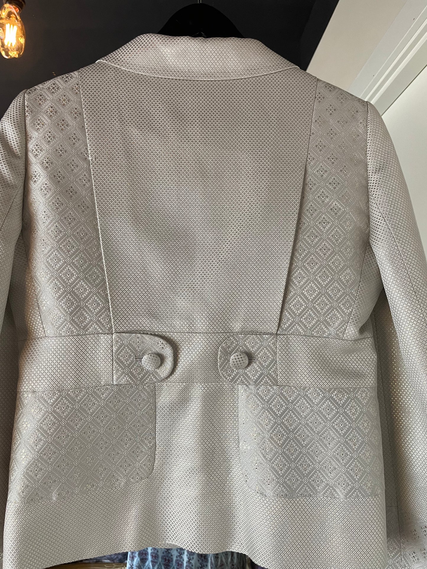 Gucci sæt med blazer og nederdel - Special Edt - Ecru & Silver