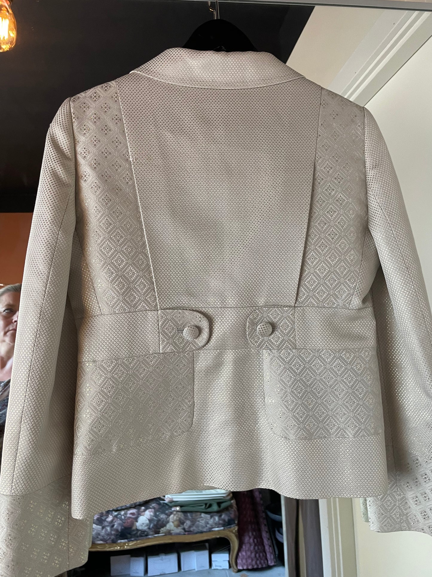 Gucci sæt med blazer og nederdel - Special Edt - Ecru & Silver