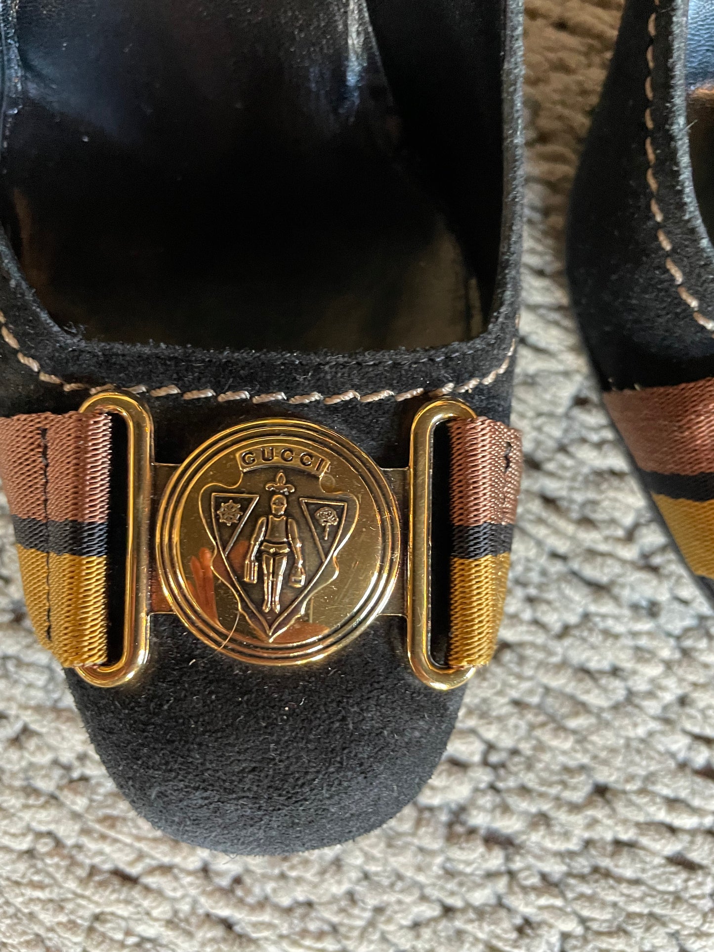Gucci - Sorte GG-logo pumps - Str. 38,5 C