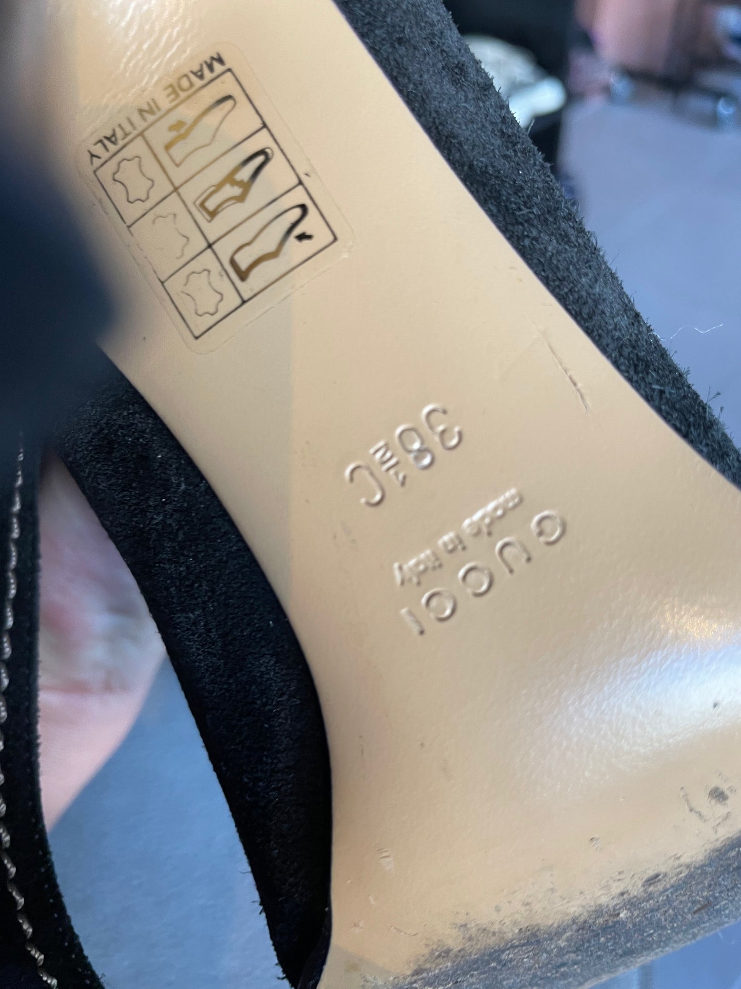 Gucci - Sorte GG-logo pumps - Str. 38,5 C