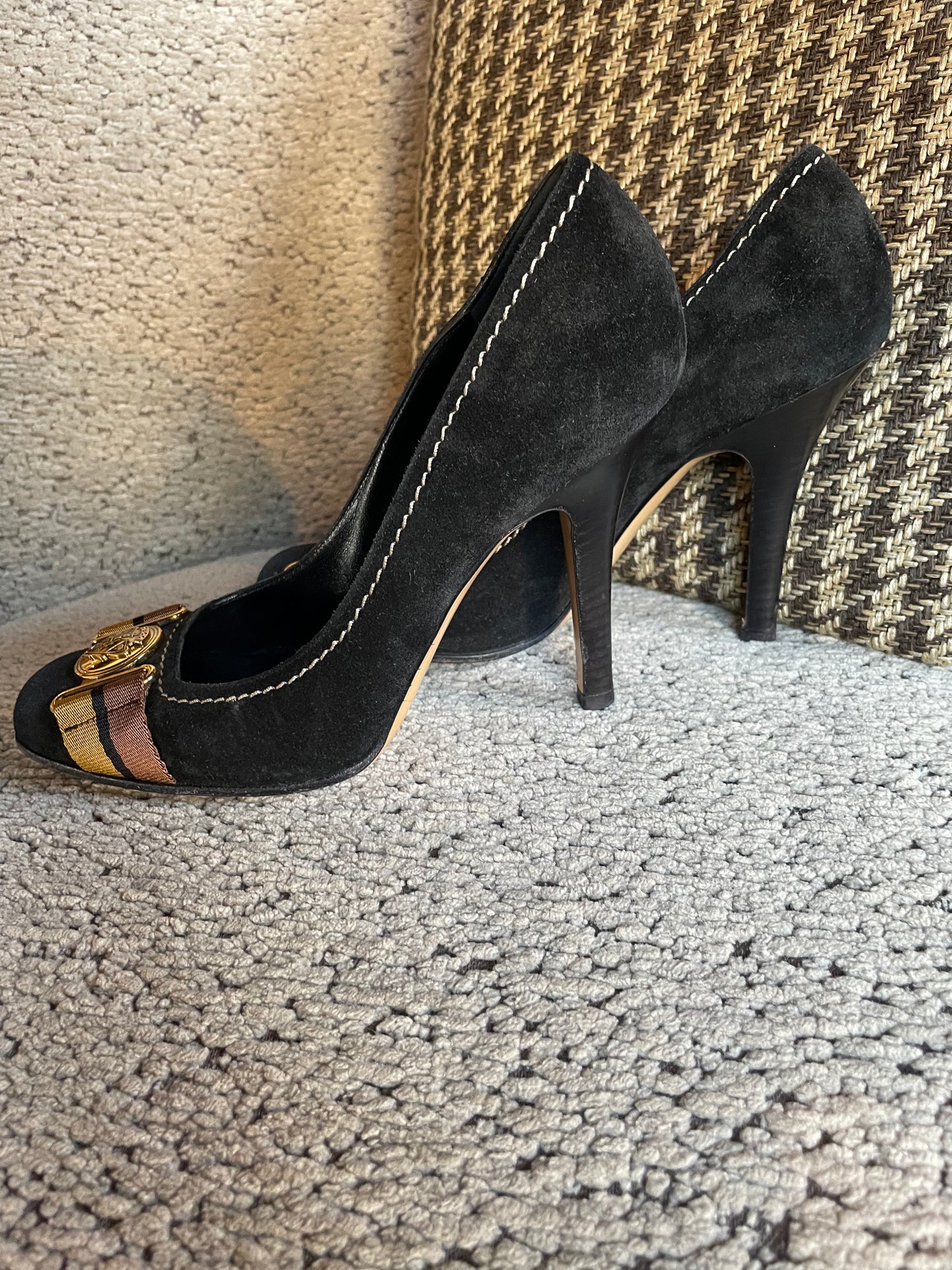 Gucci - Sorte GG-logo pumps - Str. 38,5 C