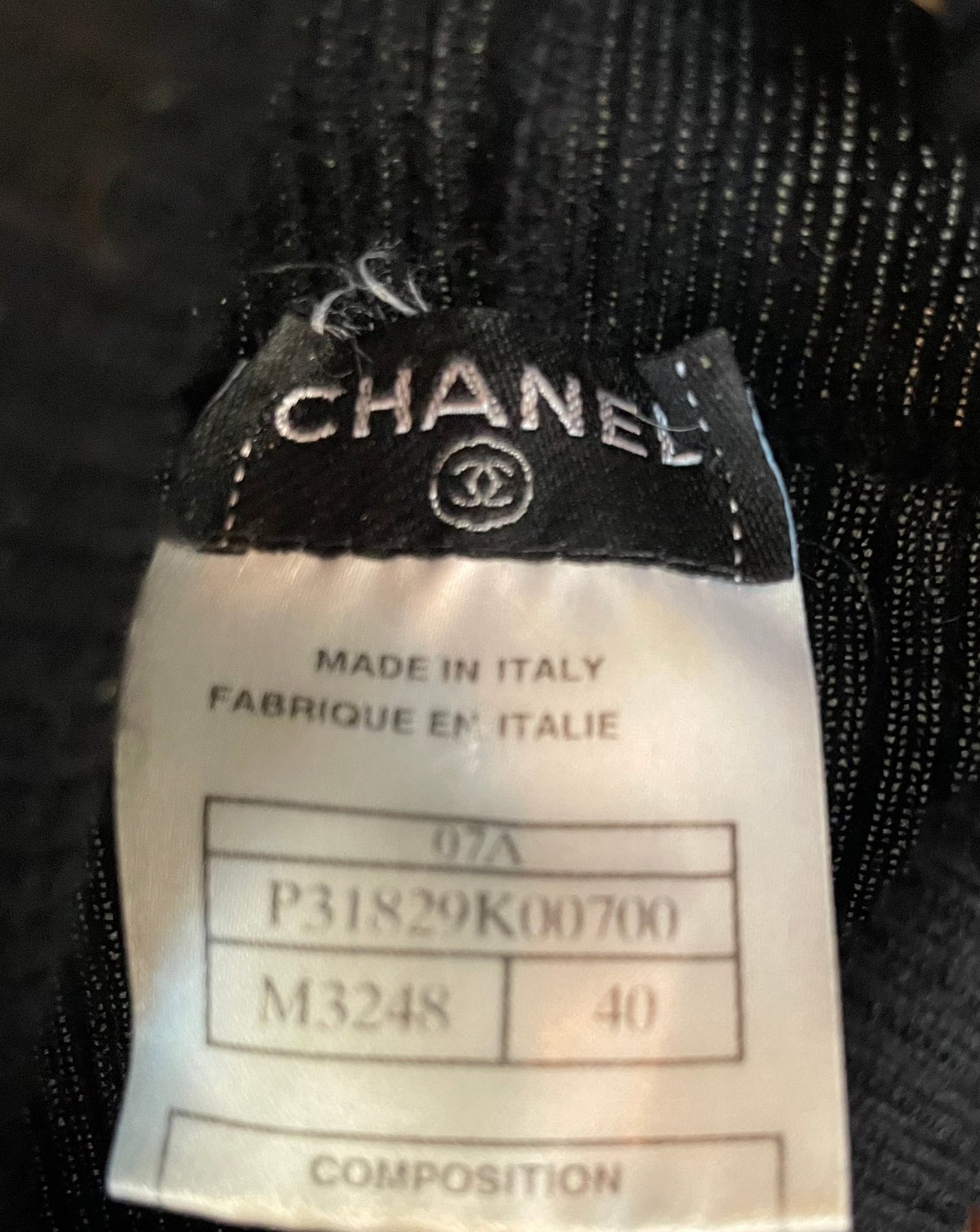 Chanel - Cashmere / silke trøje m. lange ærmer - S/M