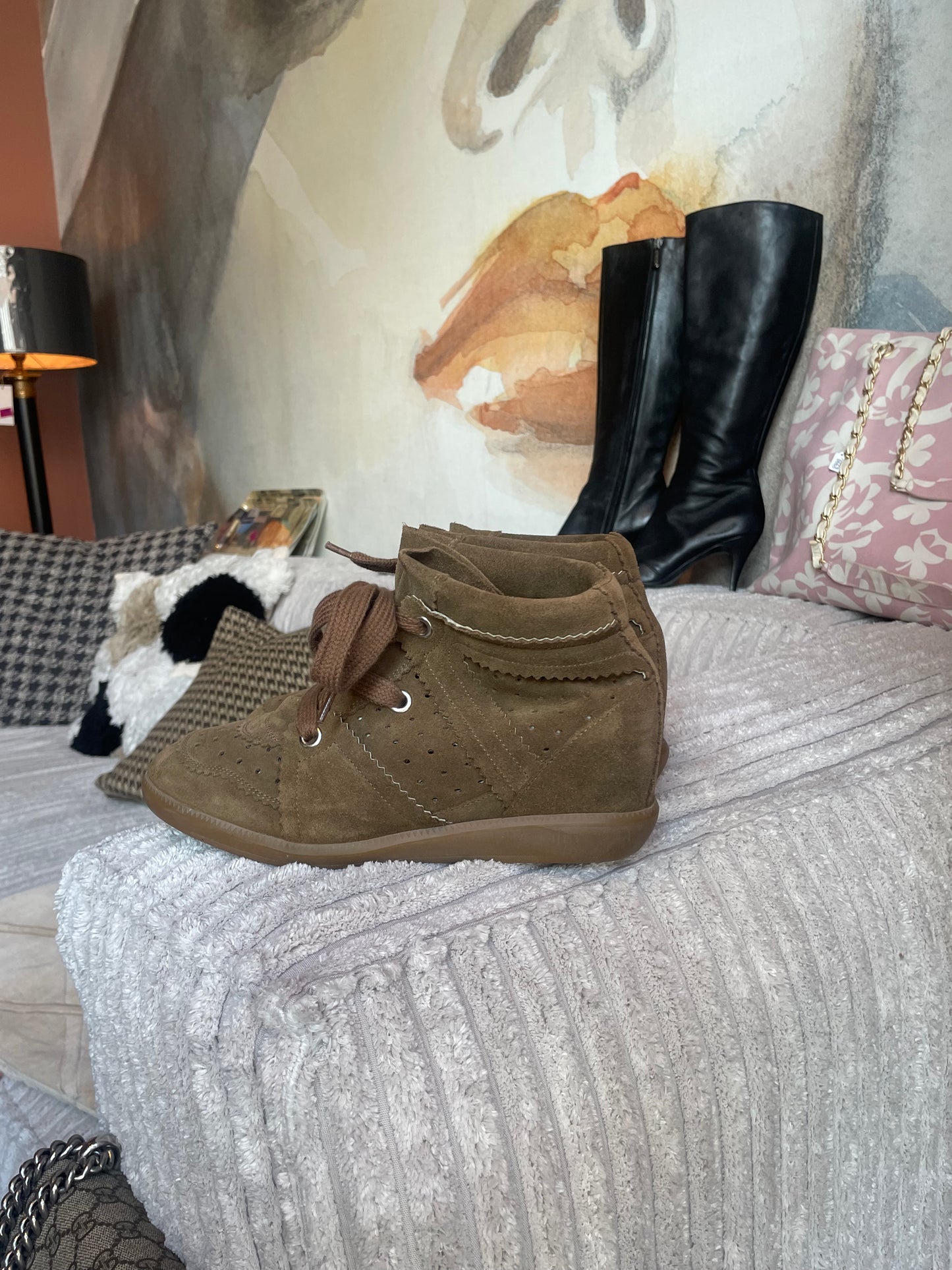 Bobby Sneakers - med indvendig hæl - Isabel Marant - Str. 39 - som nye