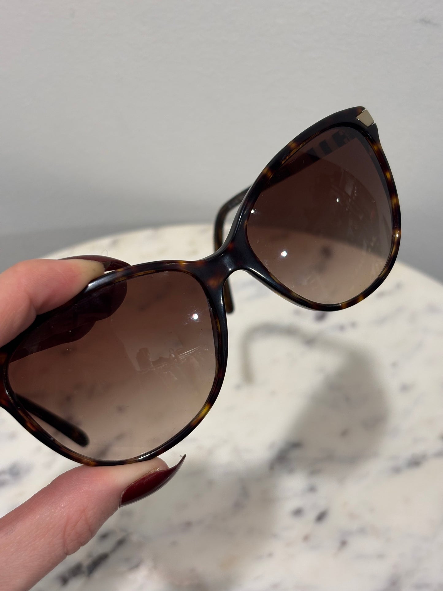 Burberry – BE4216 Havana Cat-Eye Sunglasses