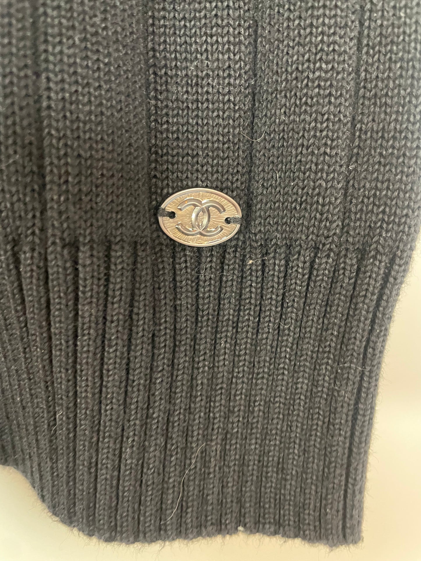 Chanel Herre - strikket top - sort - L