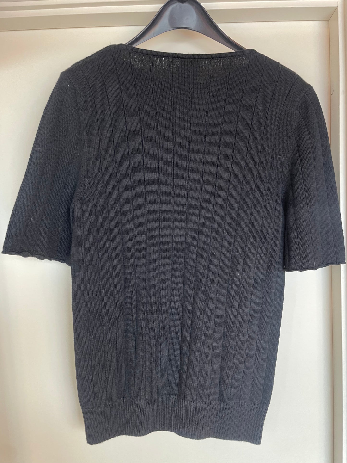 Chanel Herre - strikket top - sort - L