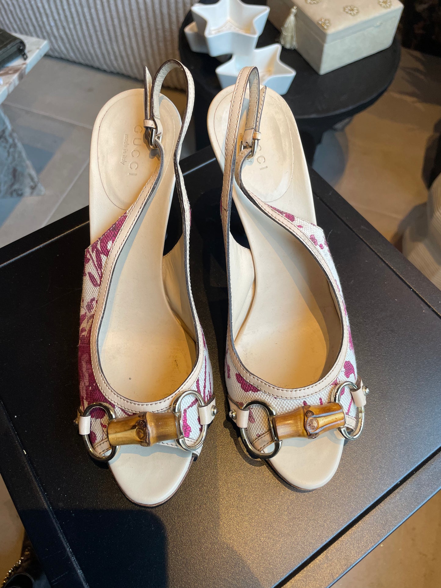 Gucci - Flora slingbacks