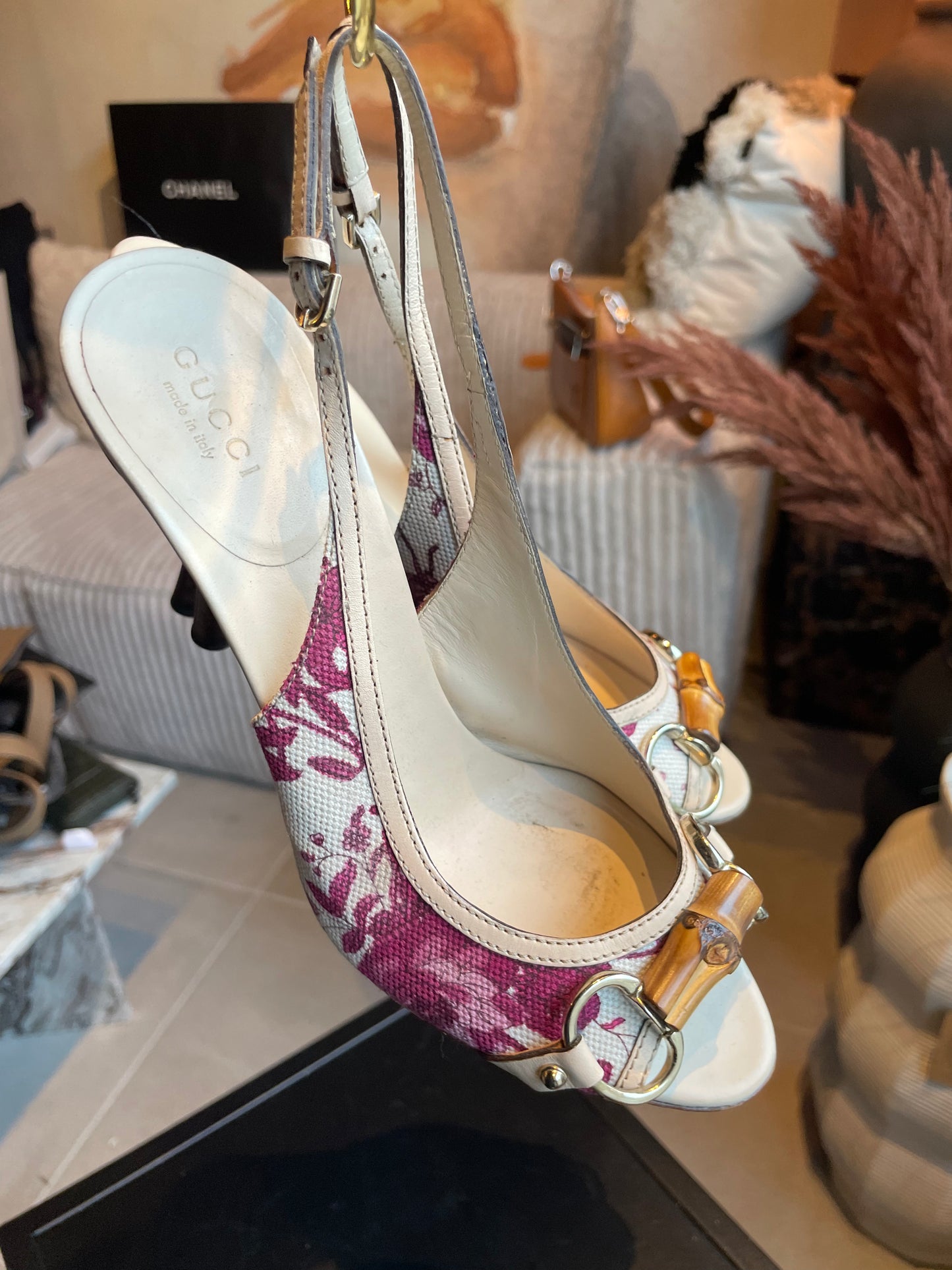 Gucci - Flora slingbacks