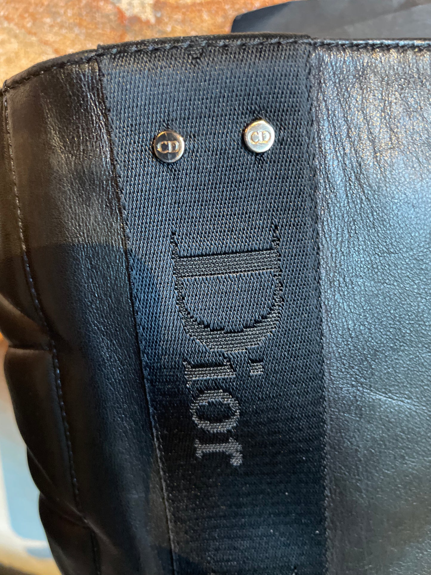 Dior - Knee High Logo støvler - sort