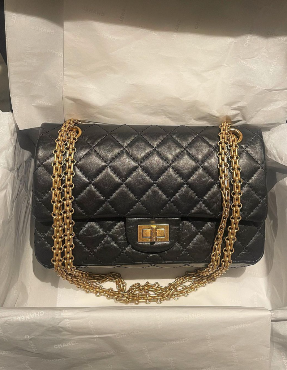 Chanel - 2.55 - Double Flap Gold - sort