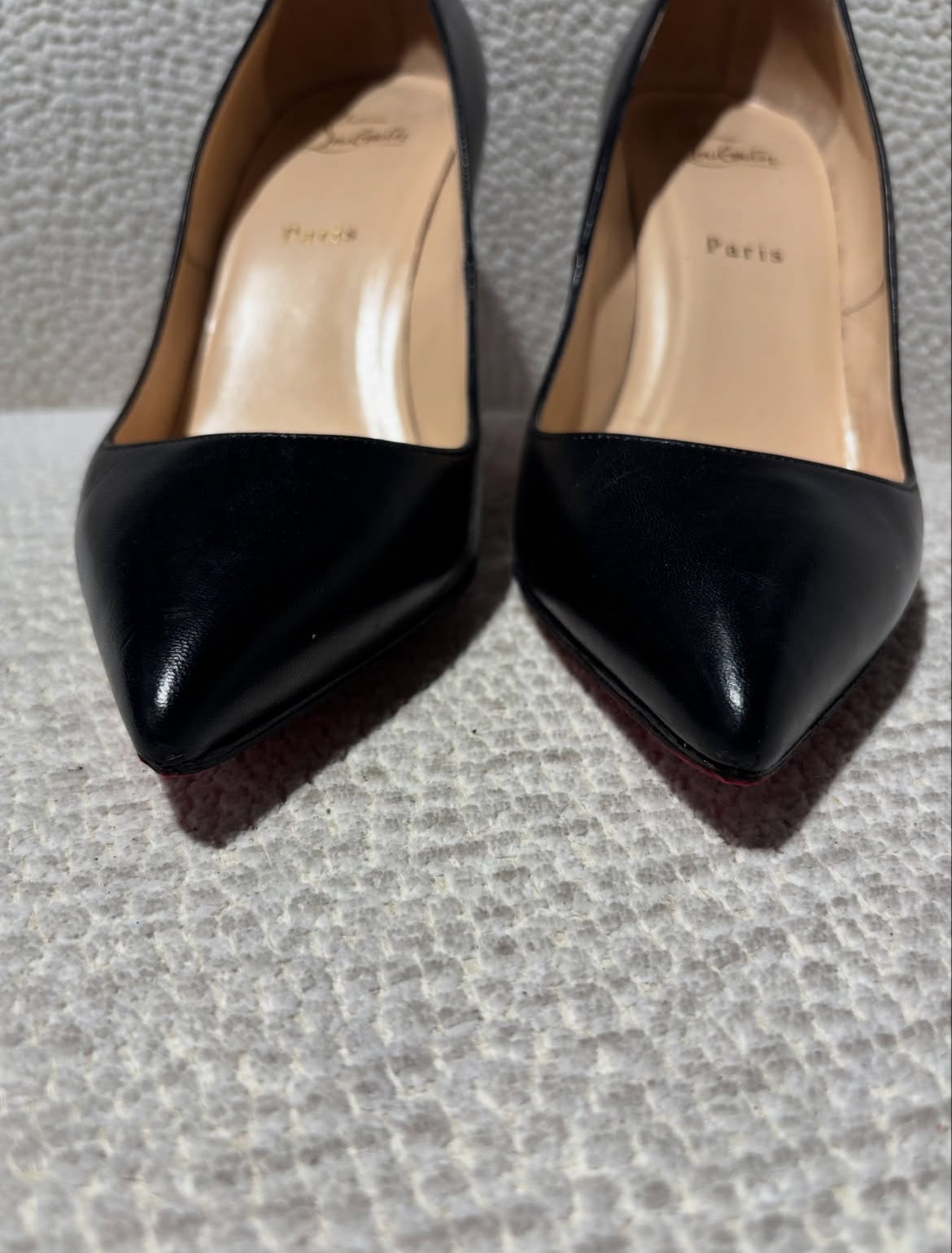 Christian Louboutin Heels – Black with Red Soles -