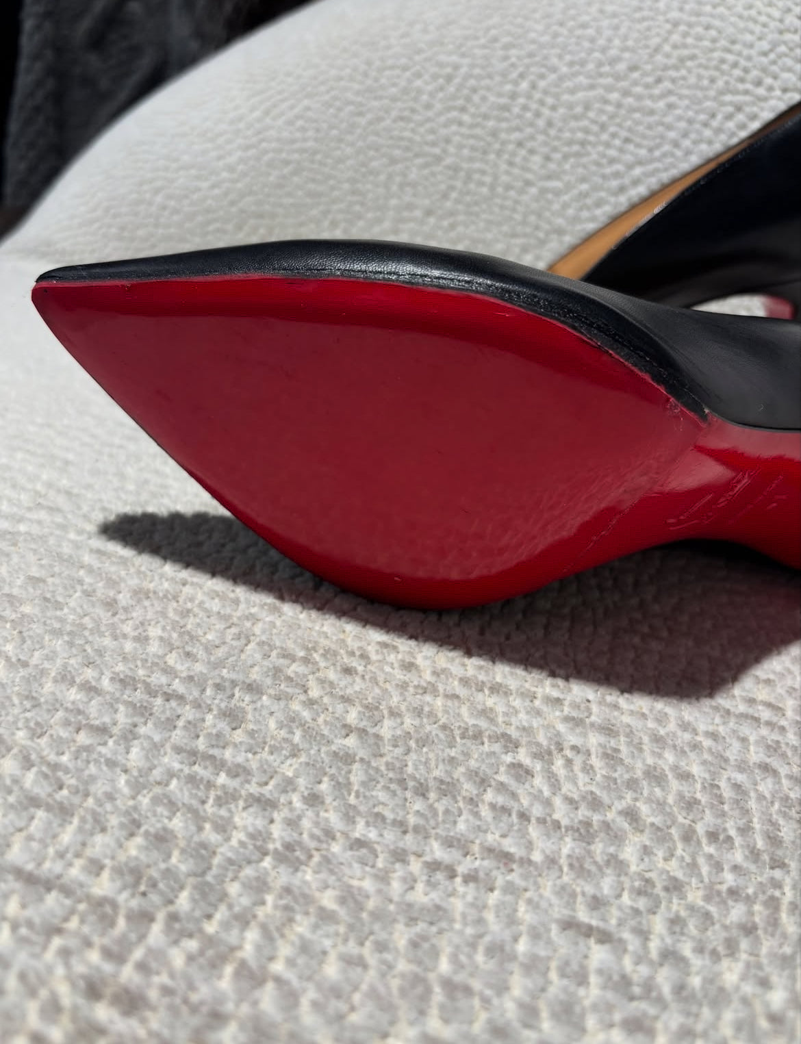 Christian Louboutin Heels – Black with Red Soles -